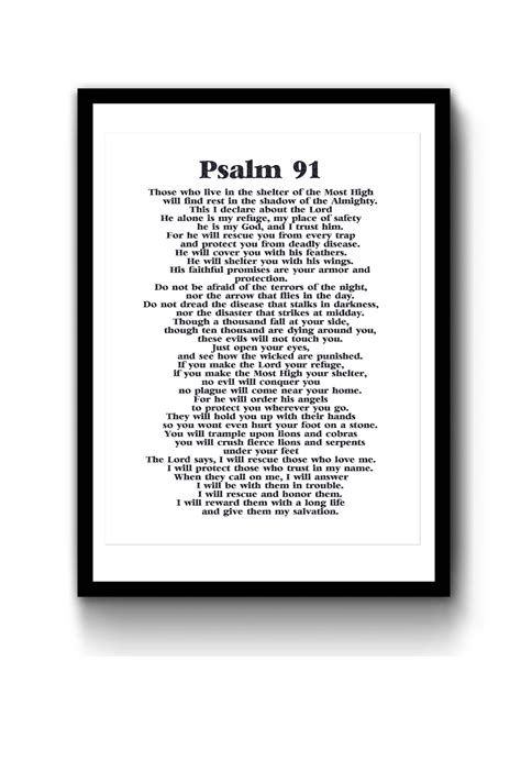 Amazon.com: Psalm 91 Prayer Card